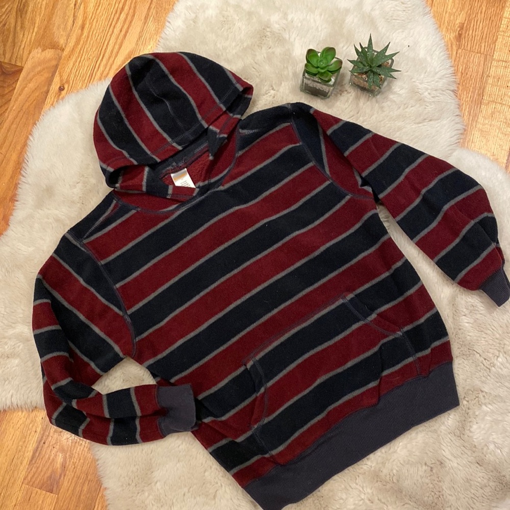 Gymboree Fleece Hoodie Striped Size Kids M